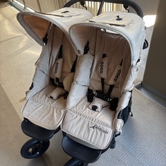 エアバギー　双子　ベビーカー　ココダブル　付属品多数有の画像