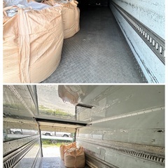 Y22. 【希少 シャッタータイプ】 シマ鋼鈑 4トン保冷コンテナ 幅241ｃｍ長さ706ｃｍ高さ234ｃｍ コンテナ 物置 倉庫 格安運送　江別市発の画像