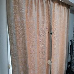 渡し先決定済み　カーテン　ピンクベージュ（IKEA）の画像