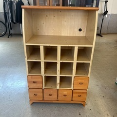 ☆値下げ☆K2508-165 多機能 レトロ ウッドラック メロ...