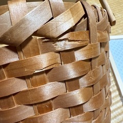 北欧風のカゴ　多少傷ありの画像