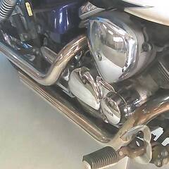YAMAHA ドラックスター250 白/青 エンジン始動確認 自賠保険で乗れます 半額配送キャンペーン 現状渡し諸経費￥0 横浜 P-Yard の画像