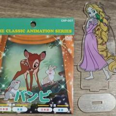 【募集中】　Disney　ディズニー　ディズニーシー　ファンタジースプリングス　ミッキー　ミニー　バンビ　ラプンツェ　空き缶　DVD アクスタの画像