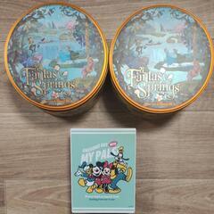 【募集中】　Disney　ディズニー　ディズニーシー　ファンタジースプリングス　ミッキー　ミニー　バンビ　ラプンツェ　空き缶　DVD アクスタの画像