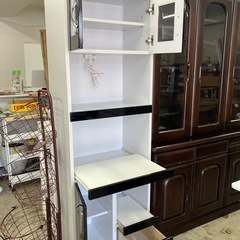 2508-412 レンジボード 扉が少しかたむいてます がたつきあり キズ 汚れありの画像