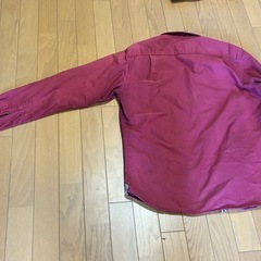 THE SHOP TK MIXPICE 赤 ワインレッド 長袖 ボタンダウンシャツ XLサイズ の画像