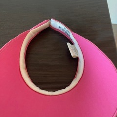 【マンシングウェア】サンバイザーMunsingwear ピンク　ゴルフウェアの画像