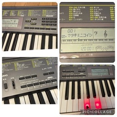 CASIO キーボード自動演奏ランプ付き　動作確認済み　専用のスタンドと椅子ソングブックカバーと揃っています。の画像
