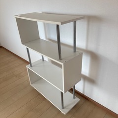 本棚 シェルフ ホワイトの画像