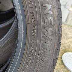 155/65R14 ブリヂストン　NEWNO　23年製　溝浅のためジャンクの画像