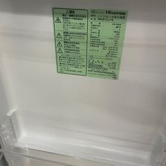 リサイクルショップどりーむ荒田店　No4397 冷蔵庫　ハイセンス　２０２２年製　高年式♪　１２０L　シックなブラック♪の画像
