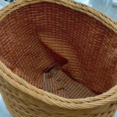 0815-049 ラタン　籐家具　カゴの画像