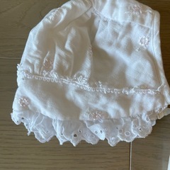 新生児　帽子　ボンネットの画像