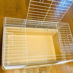 🟢🐇小動物🦔🟢大型ケージ　三晃商会 シャトルマルチ 洗浄済み　横幅約65cmの画像
