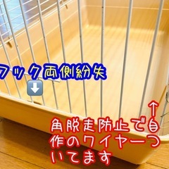 🟢🐇小動物🦔🟢大型ケージ　三晃商会 シャトルマルチ 洗浄済み　横幅約65cmの画像
