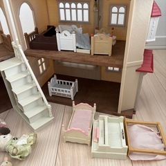 シルバニア赤い屋根の家セットの画像