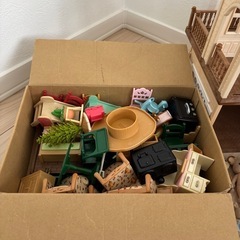 シルバニア赤い屋根の家セットの画像