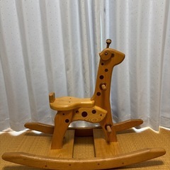 レア　木馬　木製　木製おもちゃの画像