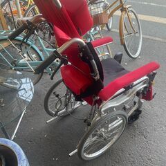 リサイクルショップどりーむ荒田店　No4377 車椅子　リクライニング車椅子　マツナガ　アルミMWシリーズ　軽量で頑丈なアルミフレーム製♪の画像