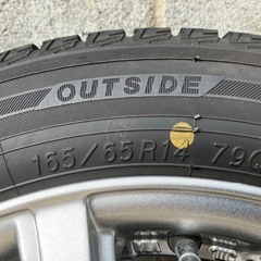 ヨコハマ　スタッドレス165.65.14ホイール付き
の画像