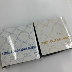 両面ミラー　ブルー＆イエロー　セット の画像