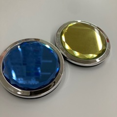 両面ミラー　ブルー＆イエロー　セット の画像