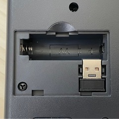エレコム USB キーボード ワイヤレス (レシーバー付属) メンブレン コンパクトキーボード ブラック TK-FDM105TXBK
の画像