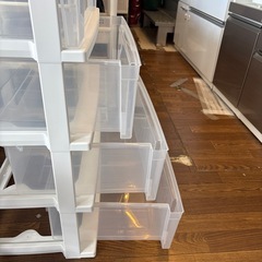 【収納プラケース 4段】クリーニング済み【管理番号11508】町の画像