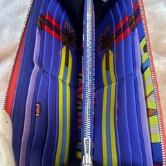 エルメスアザップシルクインロングファスナー付き長財布ラウンドジップウォレット赤色レッドHERMESレディース女性用婦人ユニセックスの画像