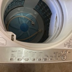 東芝全自動洗濯機  6.0 kg  2019年製　洗濯槽分解洗浄済　配送設置料無料　保証付の画像