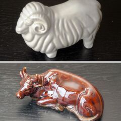 十二支の置物（陶器）12個セットの画像