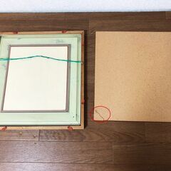 二人の童　色紙アート光子作 壁アート 和室・リビングルーム装飾 額付き日本画 「模写」美術品インテリアの画像