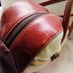 フランス　cotone コットーネ　 ボストン型バッグの画像