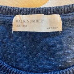 BACK NUMBER ネイビー Tシャツ Mの画像