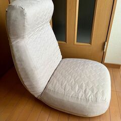 【美品】日本製 贅沢ワイド座椅子（専用カバー付き）