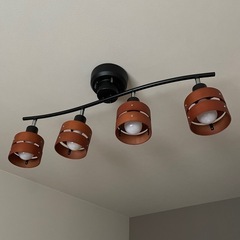 おしゃれ照明器具4灯♡LED電球付き♡説明書付き　の画像