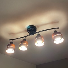 おしゃれ照明器具4灯♡LED電球付き♡説明書付き　の画像