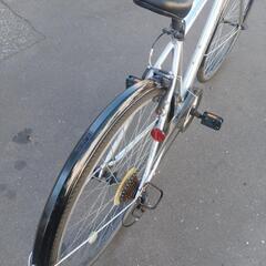 28インチ 🚲 中古 自転車 12,800円 🔁6段切替 💡ライト付 新規防犯登録料コミ 905の画像