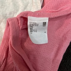 女の子肌着ロンパース90cmの画像