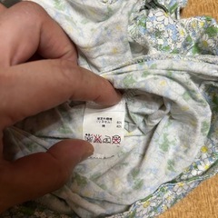 TWO:C 花柄　七分袖　カットソー　38の画像