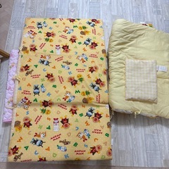 ベビー　寝具　敷き+掛け+アンパンマンカバー付きの画像