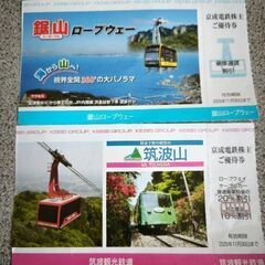 筑波山·鋸山のロープウェイ割引券セットの画像