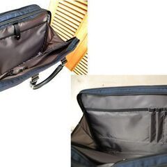 保管品 Brimingham Club ブリーフケース ネイビー系 幅43×奥13×高31cm 布製 バーミンガムクラブ ビジネスバッグ ACE エース 札幌市 清田区 平岡の画像