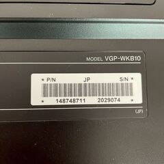 【SONY】 ソニー VGP-WKB10 VAIO ワイヤレスキーボード ブラック 黒 ワイヤレス無線 N50 ワイヤレスマウス RM-MCV40M A0177の画像