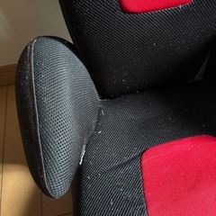 takata312fit junir ジュニアシート 黒赤の画像