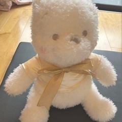 【無料お譲りします】ディズニーぬいぐるみセット（プーさん、白プーさん、ベビードナルド）の画像