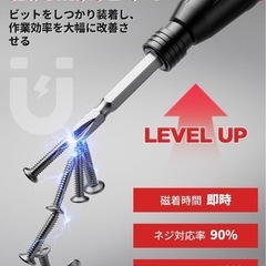 電動ドライバー 小型軽量 充電式ドライバー　日本語取扱説明書付きの画像