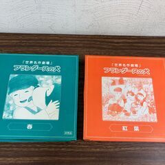 【お売りします】非売品 フランダースの犬 お皿 プレート 食器 2枚セット 春 紅葉の画像
