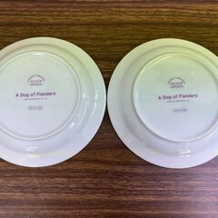 【お売りします】非売品 フランダースの犬 お皿 プレート 食器 2枚セット 春 紅葉の画像