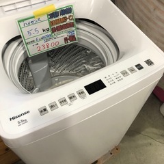 配送可【ハイセンス】5.5K洗濯機★2025年製　分解クリーニング済み/6ヶ月保証付き【管理番号11508 比】の画像